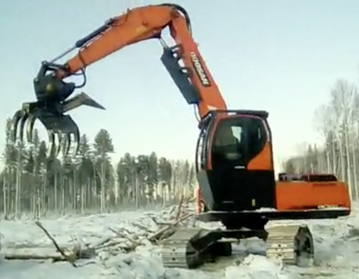Захват для бревен и хлыстов, универсальный S30 Power clamp с аутригером